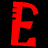 A 4-frame contact sheet of a pixelated animated icon featuring the letter E with shifting color segments across frames, displayed on a black background.