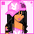 Pixel art of nine showing a character in pink Playboy-themed attire with repeated text "I CAN YOUR PLAYBOY GIRL" on pink backgrounds