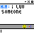 Animated sequence showing repeated text elements and color-coded labels in a with yellow, blue, red, and gray accents
