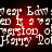 Red background with white text repeating 'Harry Potter' and 'version of', pixelated appearance.