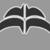 Static pixel art icon with four dark curved sections separated by white lines on a gray background.