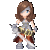 Animated contact sheet of a pixel-art female character with brown hair and silver armor holding a sword, shown across 11 frames in a 4x3 grid on gray background.
