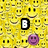 six pixelated images with text overlays and distinct visual themes including smiley faces, a cartoon character, and anime-style art