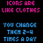 Pixelated text and heart symbols repeat in a pattern with alternating pink and blue colors on black background
