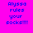 Four of pixelated text on a bright pink background with yellow highlight bars over different words in each