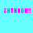 Four identical pixelated text displays of 'SHANNON!!!' in magenta on cyan background with green rectangular overlays.