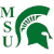 Static green and white pixelated icon featuring a Spartan helmet logo with vertical "MSU" text on the left side.
