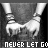 A black-and-white animated contact sheet showing two frames of hands holding a small object with text "NEVER LET GO" at the bottom.