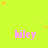 A bright green background with scattered orange stars and repeated pink text 'kiley' in a pattern