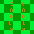 Green and dark green checkered background with orange vertical text reading "CARLY" repeated across four