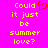 Yellow pixelated text on bright pink background with red heart symbol replacing 'i' in 'Could' on left side.