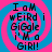 Four identical display text over a pink and blue spiral background with no visible animation changes