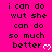 Pixelated text on bright pink background with white heart symbols, displaying repeated phrases and partial words in black block letters.