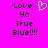 Pixelated text and heart symbol on bright pink background, with identical left and right text blocks.
