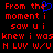 Red pixelated text on black background with blue heart symbol replacing 'the' in first line, repeated across two identical