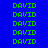 green 'DAVID' text on blue background with cyan rectangles highlighting specific