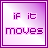 A 2x2 contact sheet of four animated frames showing pixelated text on a purple gradient background with dark purple borders.