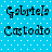 Blue background with white dots and black text reading 'Gabriela' and 'Castoldo' in four quadrants, each quadrant showing identical static text.