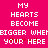 Pixelated text on a bright pink background with red splatter effects on the bottom
