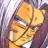 A 48x48 pixel animated contact sheet showing two frames of a Dragon Ball Z character with yellow hair and purple clothing, alongside text reading "Anime IM" and "COM" on a black background.
