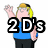 Pixelated cartoon character with blonde hair and blue shirt waves while text overlays change across frames.
