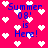 Pixelated icon with bright pink background, white heart shapes scattered throughout, and blue text reading "Summer 08' is Here!" in two identical vertical sections.