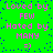 Static image with bright green background and blue pixel dots, displaying repeated pink text phrases 'Loved by FEW', 'Hoted by MANY', and '=)' in a