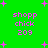 Green background with pink pixelated text 'shopp chick 209' and scattered pink plus signs.