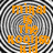 A static image with a black-and-white spiral background and orange text reading "mikai is the coolest kid" on left, "go trend vikinging!!" on top right, and partial phrases below.