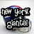Four -aligned views of a blue football helmet with red stripe and silver facemask, two showing text overlays