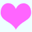 Two identical pink hearts side-by-side on a light blue background, no visible text or additional elements.
