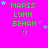 Green pixelated text 'MARS LYNN BEHAN' on bright pink background with blue and purple stars and a smiley face.