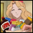 A 48x48 pixel animated buddy icon featuring a cartoon character with blonde hair and a colorful striped shirt, alongside text reading "Anime IM" and "com" on a black background.
