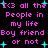 Pixelated text in pink and cyan on black background with repeated phrases and star symbols.