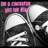 Animated sequence showing black-and-white sneakers with pink text, transitioning to a heart-shaped light effect and then to a pink star logo.