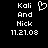 Pixelated white text and a heart symbol on black background, with identical left and right sides showing names and date.