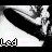 Animated contact sheet of a black-and-white cartoon character's mouth and jaw in motion, with repeated text labels at the bottom of each frame.