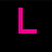 Pink neon-style text "LEAH" and heart outlines on black background, with animated hearts changing internal patterns.