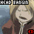 Animated contact sheet of a pixelated character with blonde hair performing head-banging motions across six frames, overlaid with repeated text elements and red "ED" marks on a gray background.