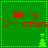 Green square icon with red 'Merry Christmas' text and green Christmas tree symbols, featuring animated tree and star changes.