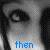 A 3x2 contact sheet of six grayscale animated frames showing a person's eyes with blue text and heart symbols changing across frames.