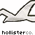 Animated contact sheet showing four frames of a stylized bird logo with text below each frame, arranged in 2x2 grid on gray background.
