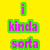 Yellow background with colorful pixelated text and a red heart symbol arranged in a -like composition