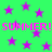 Green background with purple stars and pink 'SUMMER! SUMMER!' text repeated twice.
