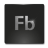 Black square icon with gray border containing pixelated silver 'Fb' text on dark gray background.