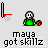 Pixel art animation of a green-shirted character with white skull face holding basketballs near a hoop, showing skillful dribbling and shooting actions.