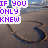 Beach scene with sand drawing of 'G' and heart, overlaid text in purple pixelated font.