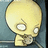 Pixelated yellow skull with wide eyes and a small mouth, holding an object against a blue background next to red text reading IT'S MY COOKIE!!!