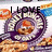 A pixelated circular icon with a purple and white spiral border, featuring a cartoon character with orange hair and a brown outfit, set against a background of brown and blue shapes.