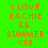 Green background with orange pixelated text reading "I LOVE RACHIE LL SUMMER <33" arranged in five lines.